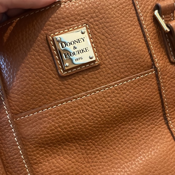 Dooney & Bourke Pebble Grain Lexington Small Leather Shopper, caramel - Picture 2 of 10